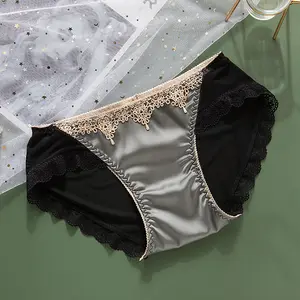 Wholesale black satin panty In Sexy And Comfortable Styles