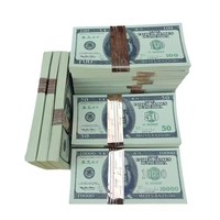 Nicro papier accessoires 100 US Dollar banque ancêtre argent Notes film accessoire argent Euro fête jeu fournitures haute qualité accessoire argent