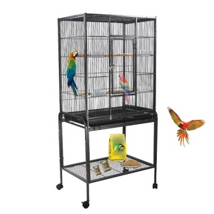 Pas cher Double extérieur Oiseaux Maisons Perroquet Perche Pet Oiseau Bain Cage Bassin Parro gaiolas Grandes Para Passaros Cages à oiseaux Grand Grand - Product Image 2