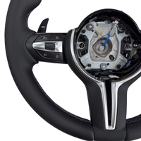 Volant sport en cuir véritable 3 branches 40 mm pour BMW E46 E60 Série 3 1998-2005 – Pièce de rechange