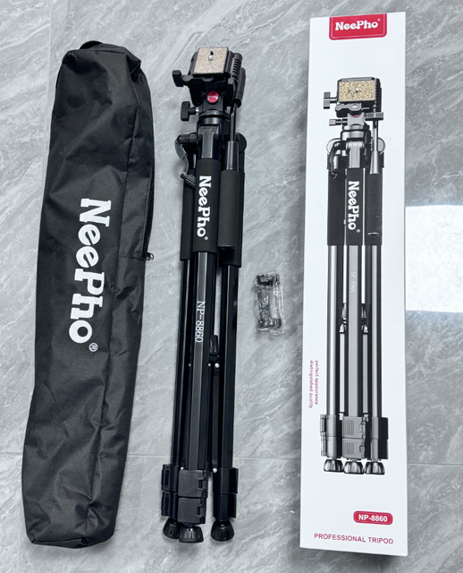 NeePho NP-8860 Professional Camera Tripod , 200cm Lightweight Foldable Tripod for DSLR & Phone Live Streaming, Vlogging