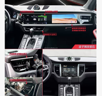 YLD 23.3'' Double écran Carplay pour Porsche Panamera 2010-2017 Android 13 Lecteur multimédia vidéo pour voiture GPS Navigation Unité principale
