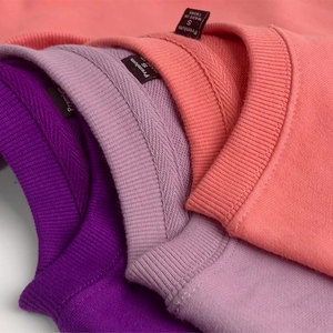 Private Label Sportswear Double Line 100% Cotton Pullover Sweatshirts Oversized Hoodie Unisex Long-sleeved T-shirt