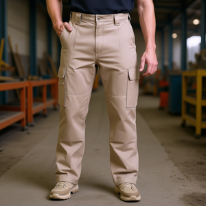 Pantalon cargo ignifuge pour homme, kaki, taille M, vêtements de travail de sécurité, protection contre le feu - Product Image 2