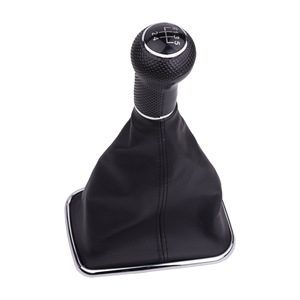 Volkswagen Golf Gear <b>Shift</b> <b>Knob</b> 5 6 Speed Leather Ergonomic Manual Transmission Lever Head - Product Image 3