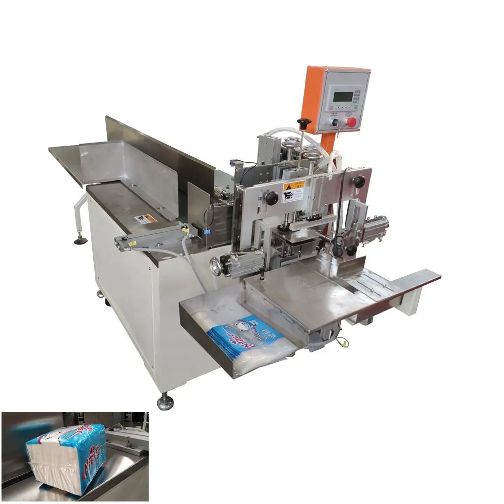 CE Low Price Semi Automatic Napkin Tissue Paper Plastic Bags Sealing Packaging Machinery Manufacturer