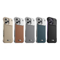 Coque magnétique anti-chute en cuir sans cadre en métal pour iPhone 17 Pro et Apple 16 Pro, la plus vendue, avec fonction aromathérapie