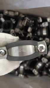 Colliers de serrage <span class=keywords><strong>à</strong></span> double vis SS/GI sur mesure, modèle le plus vendu, avec caoutchouc - Product Image 5