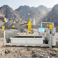 Scie à pont CNC 5 axes haute précision avec moteur 11KW pour la découpe de comptoirs en pierre