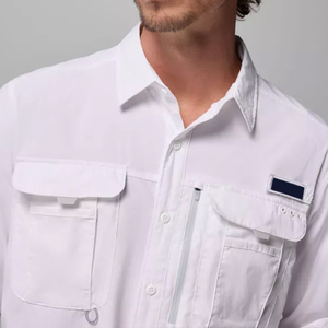 <span class=keywords><strong>Camisas</strong></span> <span class=keywords><strong>de</strong></span> <span class=keywords><strong>Pesca</strong></span> <span class=keywords><strong>Columbia</strong></span> Blancas <span class=keywords><strong>de</strong></span> Manga Larga con Protección UV y Botones, Personalizadas, Éxito <span class=keywords><strong>de</strong></span> Ventas 2025 - Product Image 4