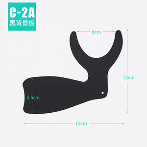 Planche réflectrice pour photographie dentaire 134C, stérilisable, fond noir, crochet pour imagerie dentaire - Product Image 6