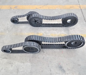 小型机器人橡胶履带 (140*30 * 油墨数量)，自动机器人履带步行系统 - Product Image 2