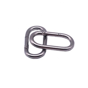 Mousqueton robuste en acier inoxydable de forme ovale, finition naturelle, à attache <span class=keywords><strong>rapide</strong></span> droite pour l'industrie lourde - Product Image 3
