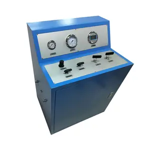 USUN Model:WSAH130-D Blue Closed Cabinet High Pressure Air Driven Water Pressure Testing Pump System With Digital Gauges