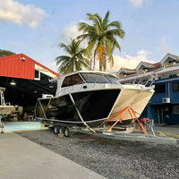 Bateau à voile en aluminium de 10 m pour la pêche sportive, yacht commercial à vendre