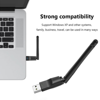 Adaptador USB WiFi de 150 Mbps para PC, Tarjeta de Red USB Ethernet, Antena Receptora Wi-Fi para Escritorio, Dongle WiFi 2.4G