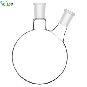 Équipement <span class=keywords><strong>de</strong></span> laboratoire <span class=keywords><strong>de</strong></span> <span class=keywords><strong>chimie</strong></span> <span class=keywords><strong>Verrerie</strong></span> <span class=keywords><strong>de</strong></span> laboratoire Verre à paroi lourde Flacon à fond rond à 2 cols <span class=keywords><strong>Verrerie</strong></span> <span class=keywords><strong>de</strong></span> laboratoire - Product Image 1