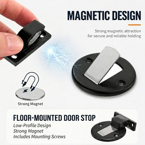 Koppalive interni camera da letto in ottone porta nascosta a pavimento piede gradino fermaporta wc fermaporta dell'hotel - Product Image 3