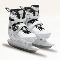 Patins à glace à coque rigide personnalisés avec logo, design tendance, tailles ajustables, pour patinoire