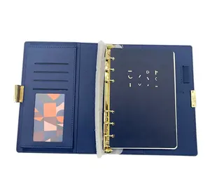 High-End Planners En Notebooks Custom Goud Zilver Bindmiddel Lederen Journal Vintage Met Metalen Dagboek Sluitingen
