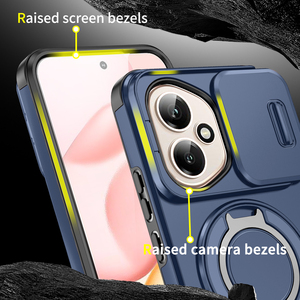 Étui de <span class=keywords><strong>téléphone</strong></span> hybride magnétique Azlefo en TPU+PC, design blindé, pour <span class=keywords><strong>Honor</strong></span> X6c/X9C 200/400 Pro, antichoc avec béquille rotative à 360° - Product Image 4