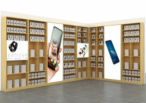 Soporte de exhibición para teléfono móvil, accesorios de madera con diseño de moda - Product Image 6