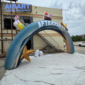 قوس كرتوني قابل للنفخ بعرض 9 أمتار بتصميم جديد لتزيين حفلات الأطفال والأنشطة المدرسية والمسرحية - Product Image 2