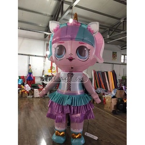 Hengyue publicité gonflable <span class=keywords><strong>Lol</strong></span> fille modèle pour vacances fête de noël décoration personnage de jeu personnalisé gonflable Anime fille - Product Image 3