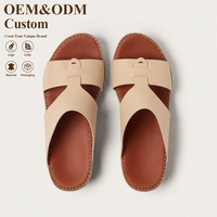 Chaussures arabes SHIKOL en cuir de vache, cousues à la main, artisanat italien, confort classique pour le Ramadan et l'Aïd