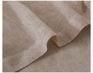 Tissu en voile de lin naturel pour rideaux de fenêtre, fourni par l'usine - Product Image 2
