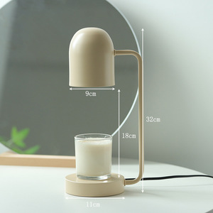 Lámpara calentadora de velas de aromaterapia de cera de vidrio eléctrica con temporizador regulable y enchufe AU para ambiente de cabecera de dormitorio - Product Image 5