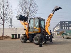 รถตักล้อยางแบบมีหัวเจาะดิน รุ่น Euro 5 EPA คุณภาพสูง พร้อมบุ้งกี๋ สำหรับงานก่อสร้าง ฟาร์ม ปศุสัตว์ และขาย/ให้เช่า จัดส่งฟรี - Product Image 3
