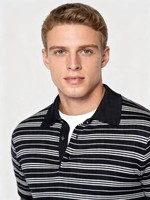 Cardigan fin de style vintage pour homme, pull polo tricoté rayé à boutons, idéal pour les vacances à la plage, les voyages et les soirées