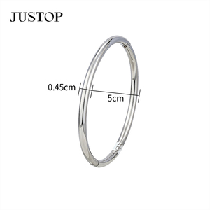 Bangles OEM/OEM custom waterproof stainless steel Gold plating Fashion Jewelry hypoallergenic supplies permanent bangles - Product Image 4