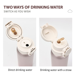 Nouvelles arrivées Bouteille isolée en acier inoxydable avec double couvercle - Product Image 4