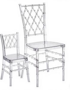 Kursi Makan luar ruangan Chiavari Modern grosir kursi pernikahan plastik hantu akrilik untuk penggunaan bengkel sekolah Restoran - Product Image 1