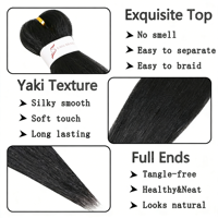 Extensions de cheveux tressés africains en fibre coréenne X/P 52 pouces 180g, cheveux à tresser EZ, cheveux Yaki pré-étirés, vente en gros