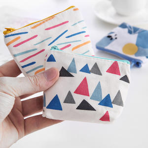 Sac de maquillage blanc en coton de couleur unie, pièces, toile de maquillage, de réception à la main, d'un câble, trieuse de pièces de <span class=keywords><strong>monnaie</strong></span> - Product Image 5