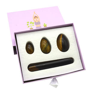 Yoni-Juego de gemas naturales para hacer ejercicio, huevo, Kegel, varita Yoni, huevos de cristal, músculos del suelo pélvico, aumenta la recuperación posparto - Product Image 1