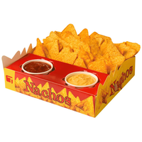 Emballage personnalisé pour burritos mexicains, restaurant, restauration rapide, plats à emporter, boîte en papier, emballage pour nachos avec sauce