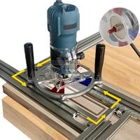 Support de rail de guidage auxiliaire multifonctionnel pour le travail du bois Machine à tailler les rainures de fraisage Trou de sculpture inversé réglable OEM