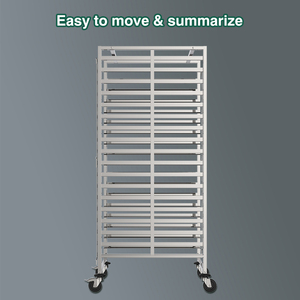 Chariots de séchage industriels en acier inoxydable à 18 niveaux, séchoir suspendu pour plantes, chariot de séchage, système de séchage pour <span class=keywords><strong>jardin</strong></span> hydroponique - Product Image 1