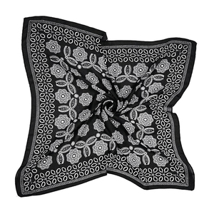New Design Custom Printed <b>Silk</b> Satin Women Bandana Head <b>Scarf</b> In Low MOQ Customized Fabric Women Bandana <b>Scarf</b> for All Season - Product Image 3