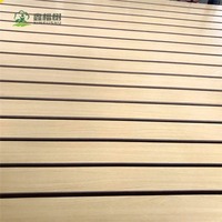 Panneau MDF rainuré simple face blanc ou grain de bois, mélaminé, finition PET blanc brillant 2440*1220