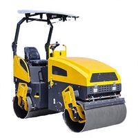 Mini-compacteur vibrant à double tambour JUYOU 2,5 tonnes pour la construction routière