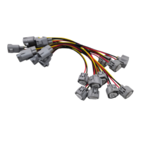 Connecteur de faisceau de câbles étanche 3 broches mâle-femelle pour phare et clignotant automobile