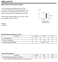 Diode Zener ZM4745A ZM4745APF-M 15.2-16.8V 1W LL-41 MELF en verre SMD à montage en surface +/-5% 16R 100% Originale et Traceable Code de lot