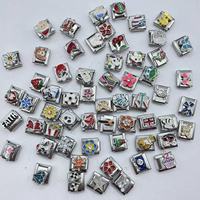 Bracelets en or et en acier inoxydable DIY, charmes italiens, modules italiens, bijoux