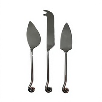 Ensemble de couverts en argent IQBAL COLLECTION KH-009, artisanat rustique, acier inoxydable 304, polissage miroir, écologique et durable