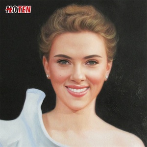 Handmade Modern Style Custom <strong>Portrait</strong> Canvas Oil <strong>Painting</strong> Star Head Commemorative Artwork Modern Figure &amp; <strong>Portrait</strong> <strong>Paintings</strong> - Product Image 4